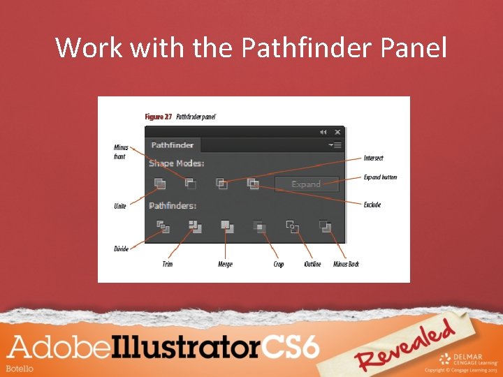 Work with the Pathfinder Panel 