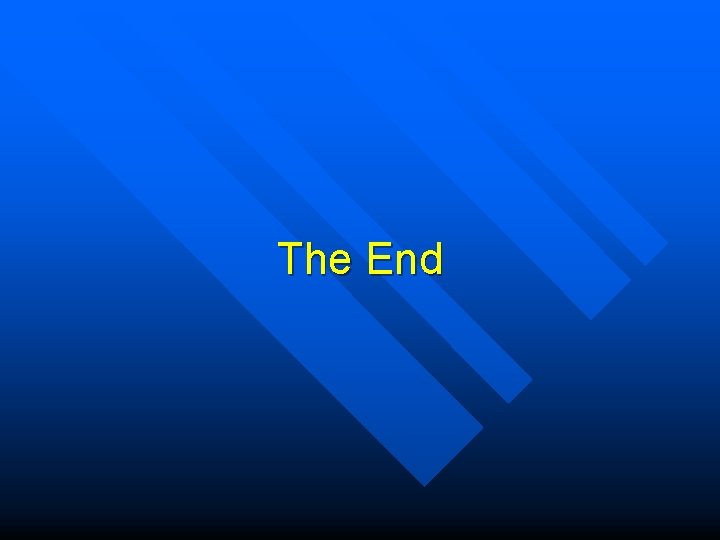 The End 