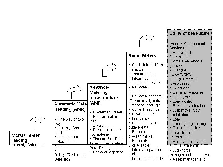 Utility of the Future Smart Meters Advanced Metering Infrastructure Automatic Meter (AMI) Reading (AMR)