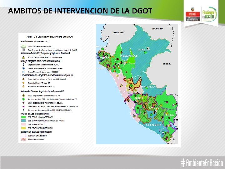 AMBITOS DE INTERVENCION DE LA DGOT 