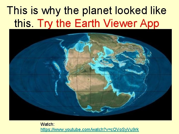 This is why the planet looked like this. Try the Earth Viewer App Watch:
