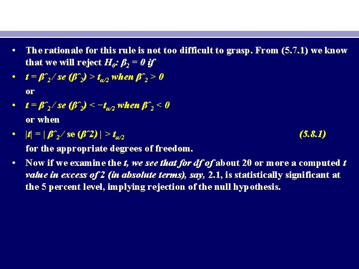  • The rationale for this rule is not too difficult to grasp. From