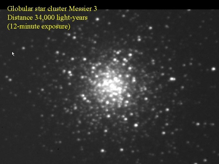 Globular star cluster Messier 3 Distance 34, 000 light-years (12 -minute exposure) 