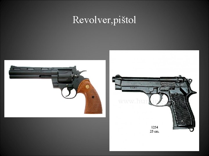 Revolver, pištol 