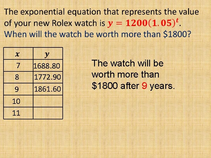 7 8 9 10 11 1688. 80 1772. 90 1861. 60 The watch will 7 8 9 10 11 1688. 80 1772. 90 1861. 60 The watch will