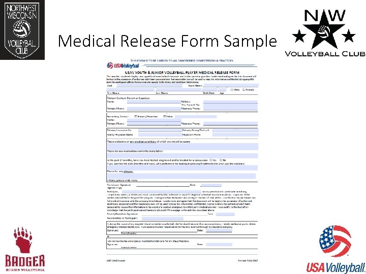 Medical Release Form Sample 