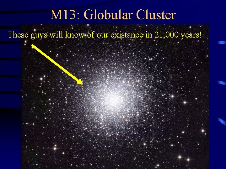 M 13: Globular Cluster These guys will know of our existance in 21, 000
