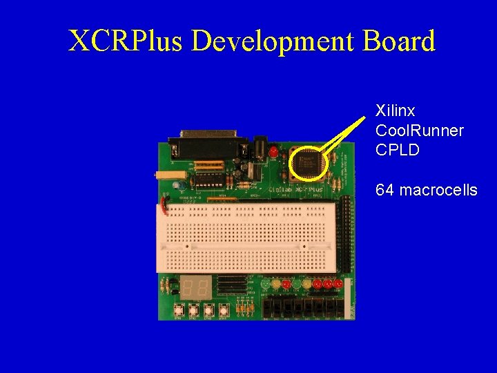 XCRPlus Development Board Xilinx Cool. Runner CPLD 64 macrocells 