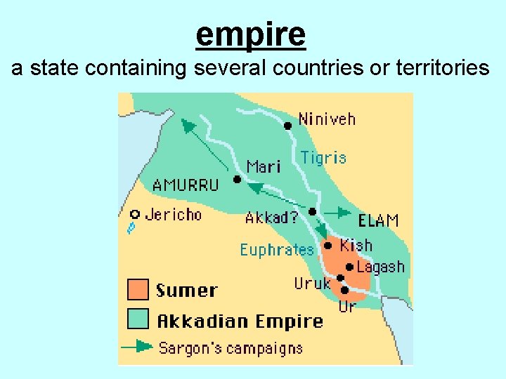 empire a state containing several countries or territories 