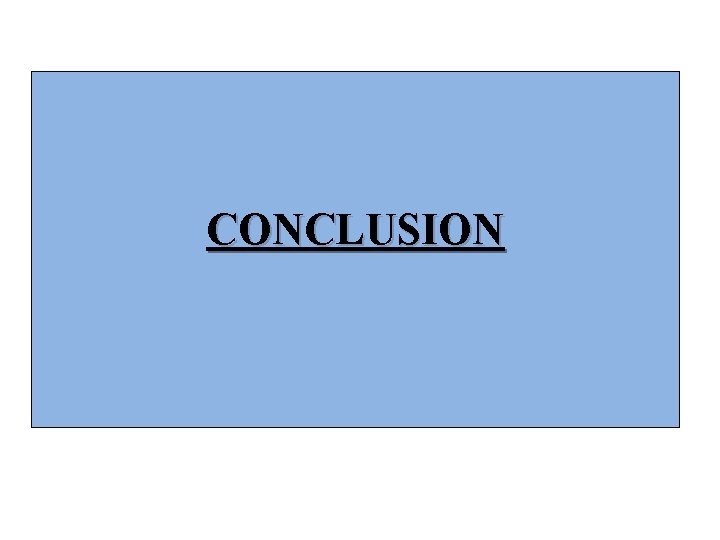 CONCLUSION 