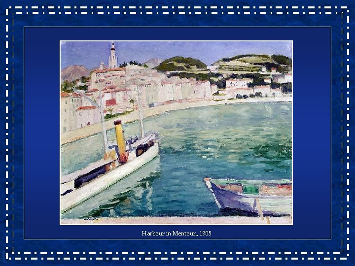 Harbour in Mentoun, 1905 