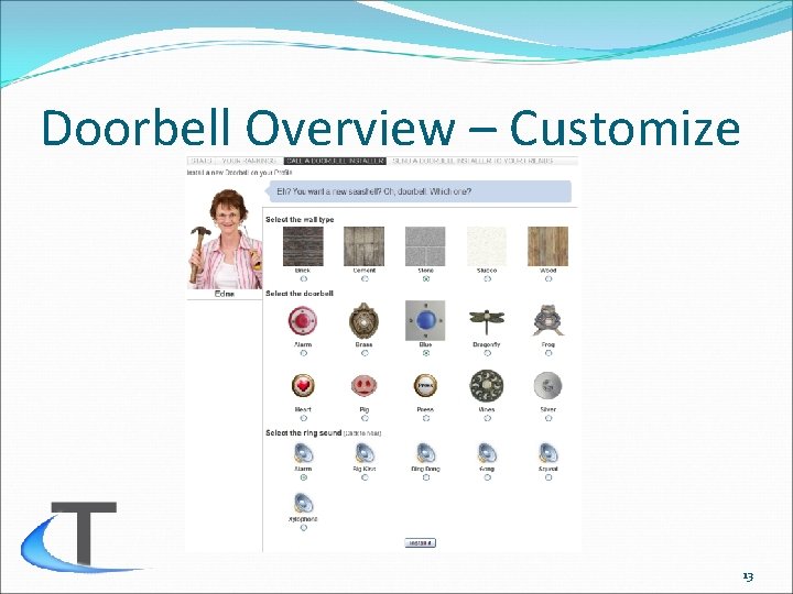 Doorbell Overview – Customize 13 