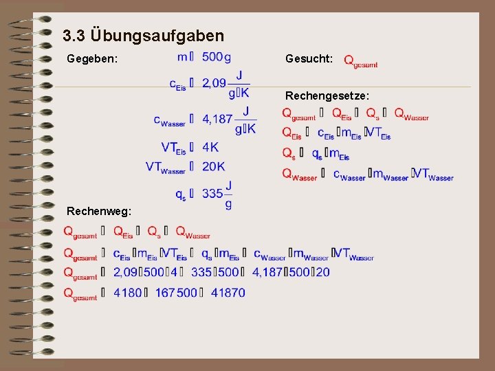 3. 3 Übungsaufgaben Gegeben: Gesucht: Rechengesetze: Rechenweg: 