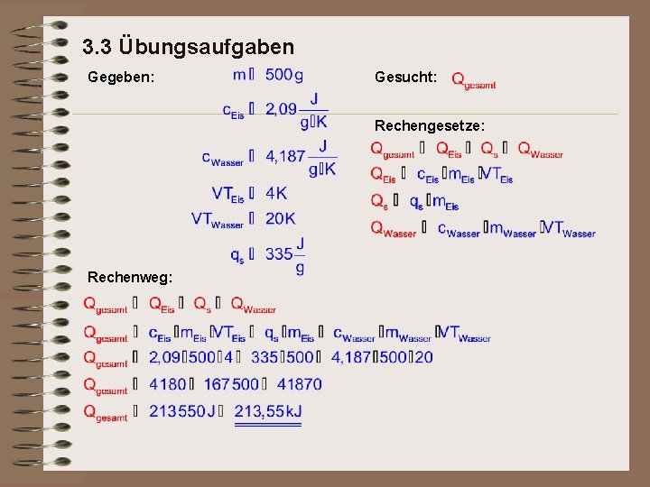 3. 3 Übungsaufgaben Gegeben: Gesucht: Rechengesetze: Rechenweg: 