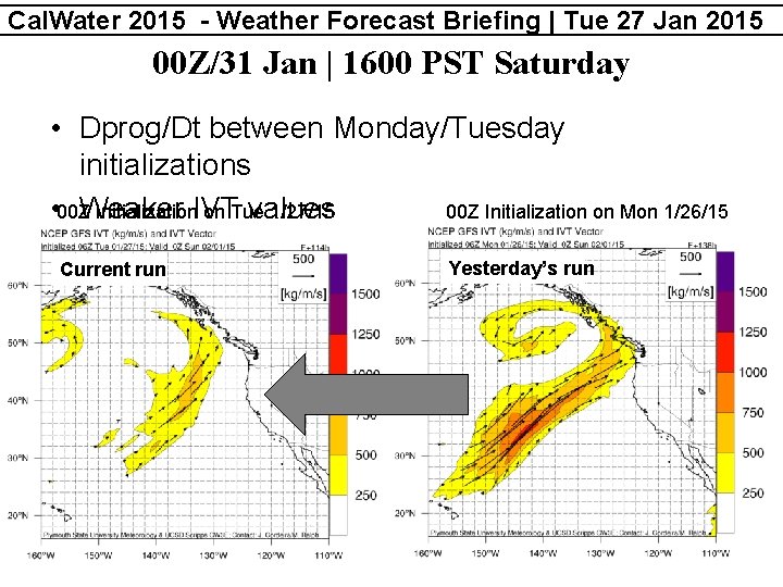 Cal. Water 2015 - Weather Forecast Briefing | Tue 27 Jan 2015 00 Z/31