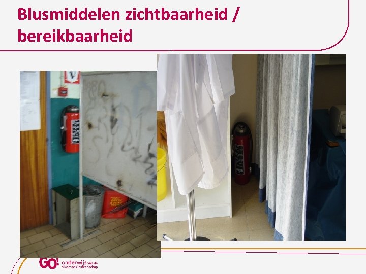 Blusmiddelen zichtbaarheid / bereikbaarheid 