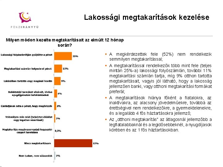 Mintacím szerkesztése Lakossági megtakarítások kezelése Mintacím szerkesztése Milyen módon kezelte megtakarításait az elmúlt 12