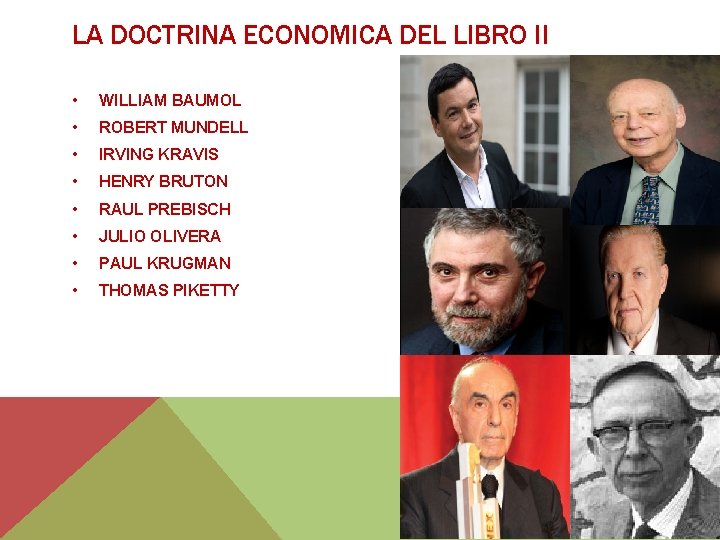 LA DOCTRINA ECONOMICA DEL LIBRO II • WILLIAM BAUMOL • ROBERT MUNDELL • IRVING