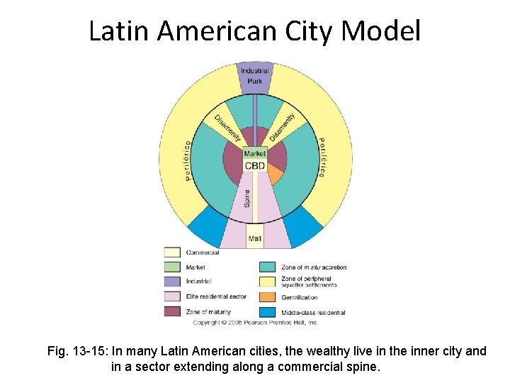 Latin American City Model Fig. 13 -15: In many Latin American cities, the wealthy