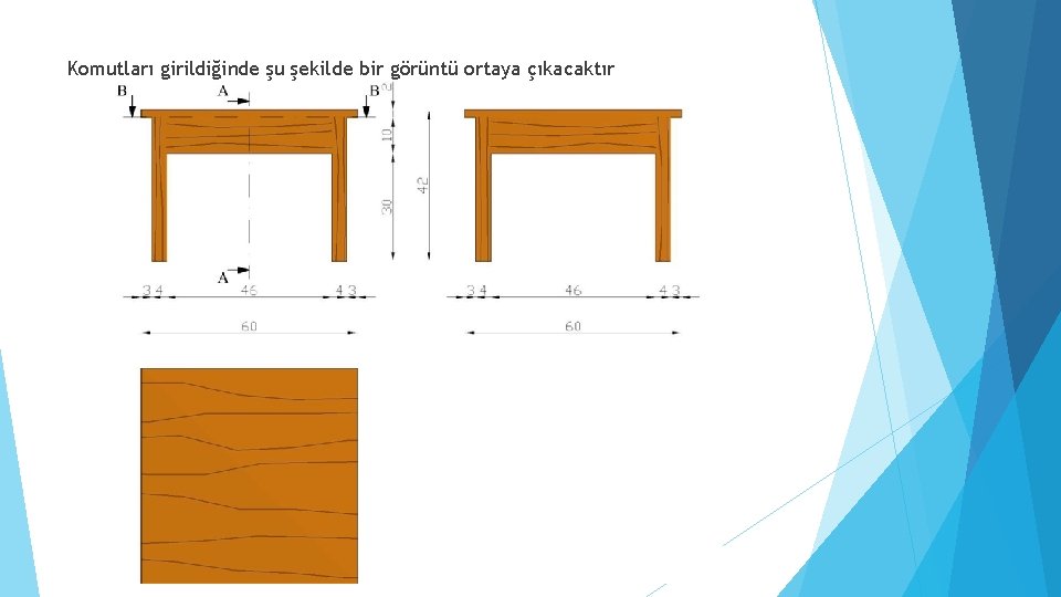 Komutları girildiğinde şu şekilde bir görüntü ortaya çıkacaktır 