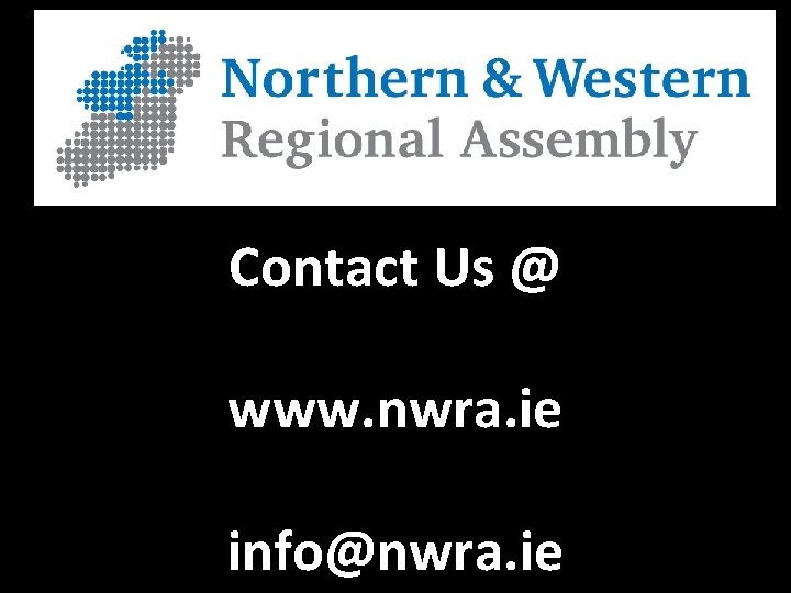 Contact Us @ www. nwra. ie info@nwra. ie 