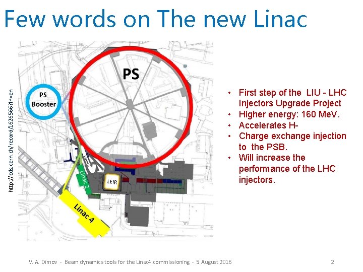 http: //cds. cern. ch/record/1626566? ln=en Few words on The new Linac • First step