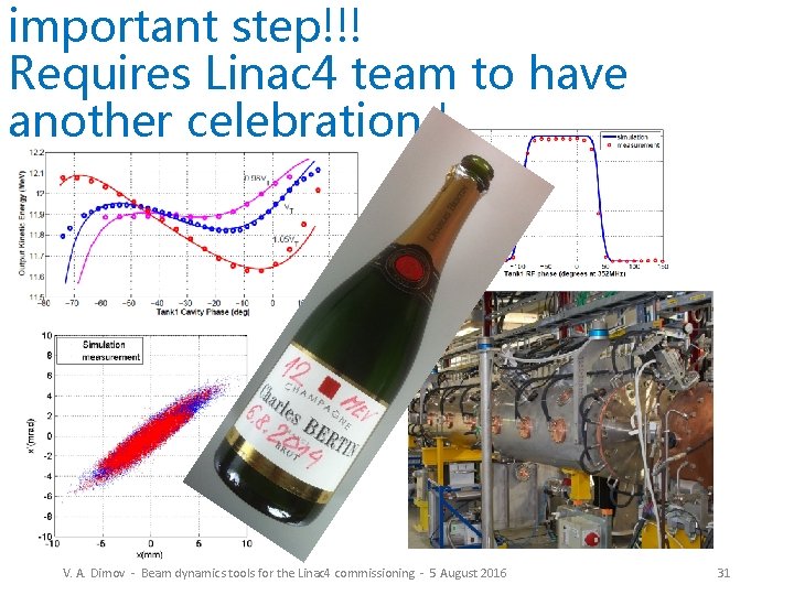 important step!!! Requires Linac 4 team to have another celebration ! V. A. Dimov