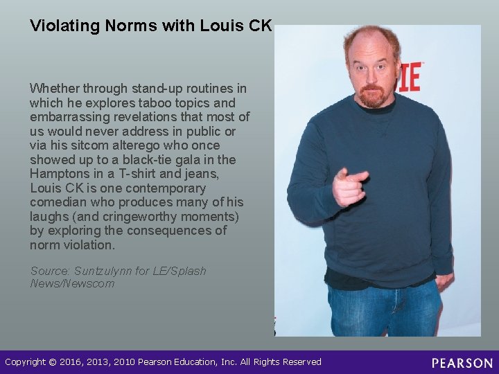 Violating Norms with Louis CK Whether through stand-up routines in which he explores taboo