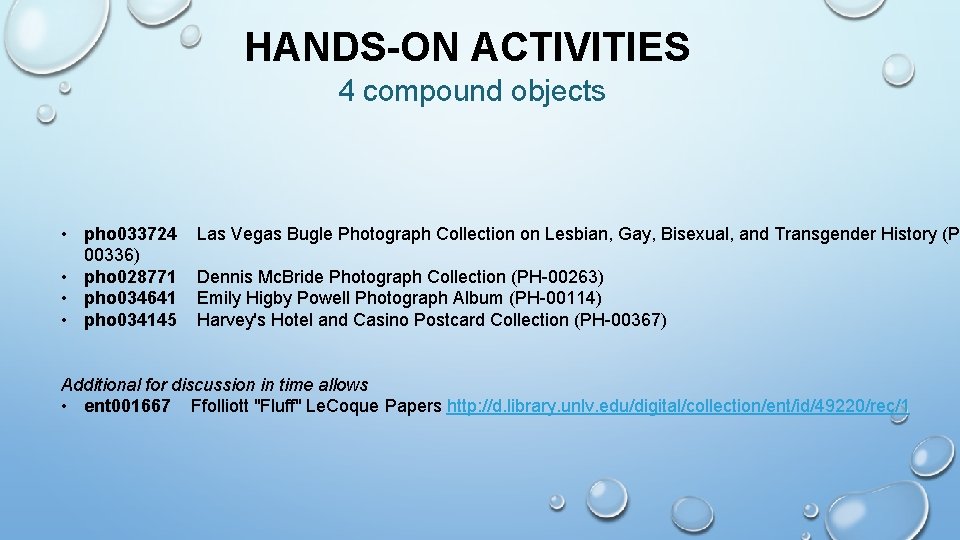 HANDS-ON ACTIVITIES 4 compound objects • pho 033724 00336) • pho 028771 • pho