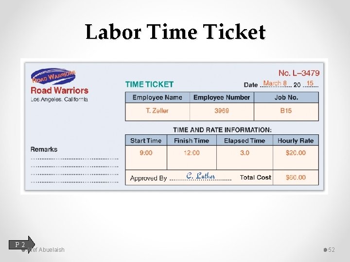 Labor Time Ticket P 2 Atef Abuelaish 52 