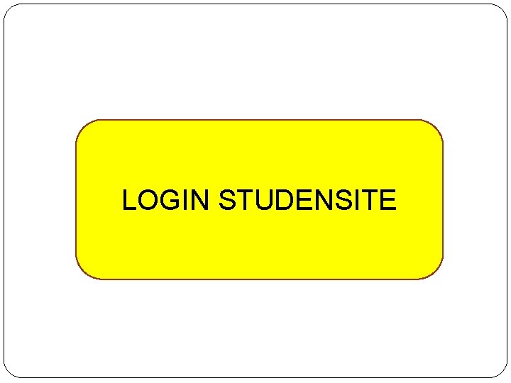 LOGIN STUDENSITE 