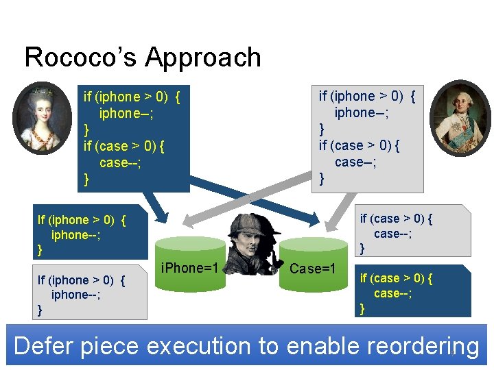 Rococo’s Approach if (iphone > 0) { iphone--; } if (case > 0) {