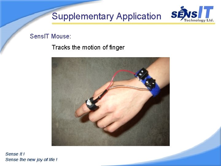 Supplementary Application Sens. IT Mouse: Tracks the motion of finger 