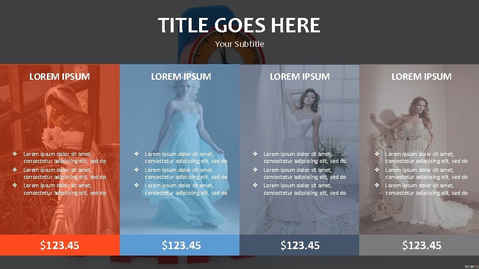 TITLE GOES HERE Your Subtitle LOREM IPSUM v Lorem ipsum dolor sit amet, consectetur