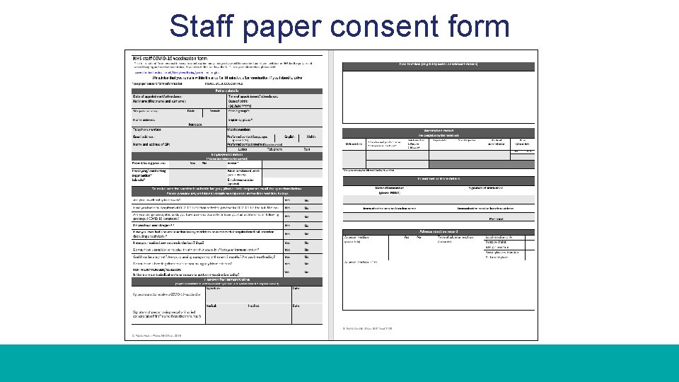 Staff paper consent form 