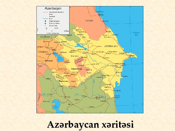 Azərbaycan xəritəsi 