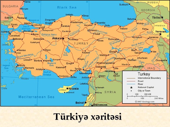 Türkiyə xəritəsi 