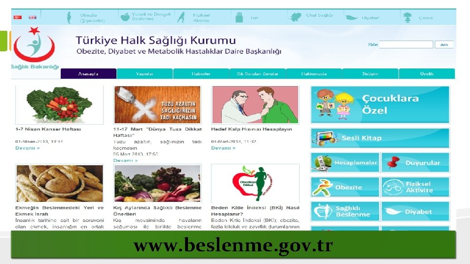 www. beslenme. gov. tr 