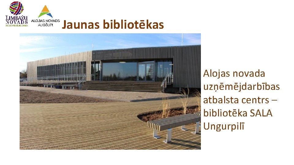 Jaunas bibliotēkas Alojas novada uzņēmējdarbības atbalsta centrs – bibliotēka SALA Ungurpilī 