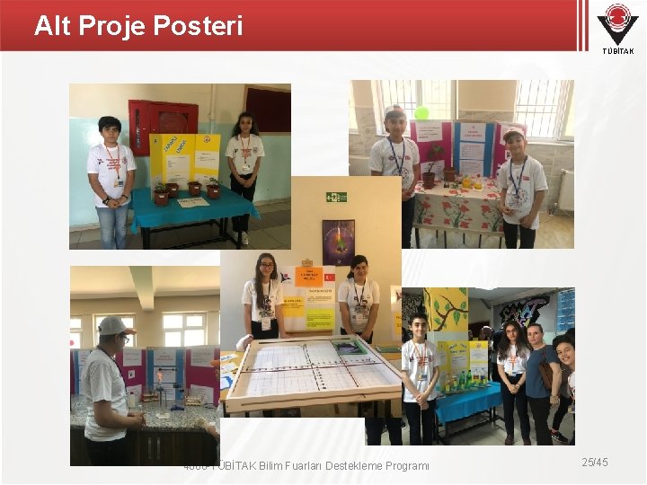 Alt Proje Posteri TÜBİTAK 4006 -TÜBİTAK Bilim Fuarları Destekleme Programı 25/45 