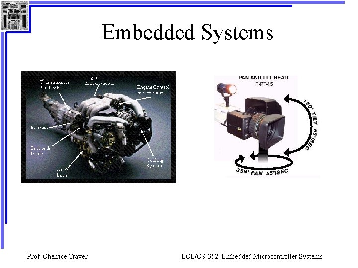 Embedded Systems Prof. Cherrice Traver ECE/CS-352: Embedded Microcontroller Systems 