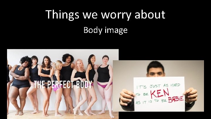 Things we worry about Body image 