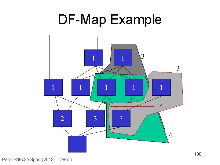 DF-Map Example 1 3 1 1 1 4 2 3 ? 4 100 Penn