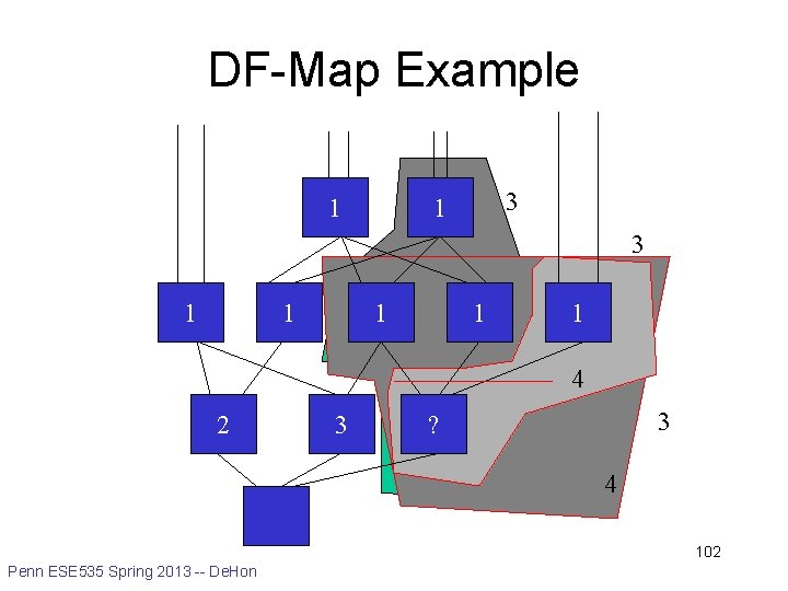 DF-Map Example 1 3 1 1 1 4 2 3 3 ? 4 102