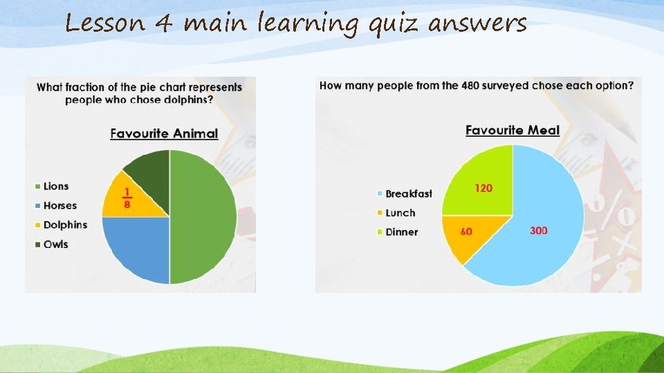 Lesson 4 main learning quiz answers 