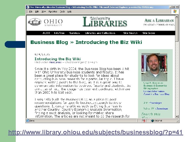 http: //www. library. ohiou. edu/subjects/businessblog/? p=41 