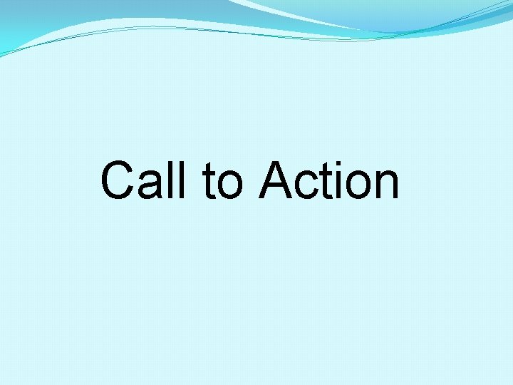 Call to Action 