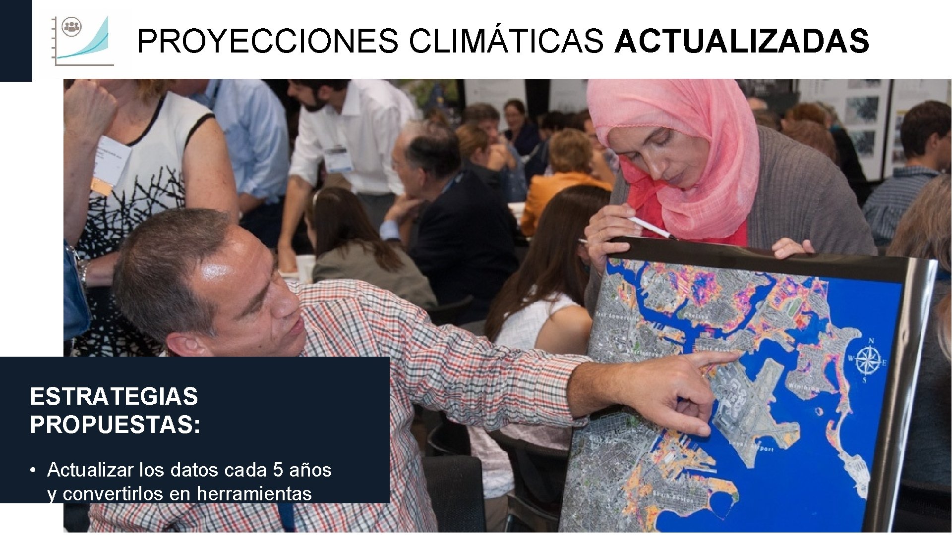 PROYECCIONES CLIMÁTICAS ACTUALIZADAS ESTRATEGIAS PROPUESTAS: • Actualizar los datos cada 5 años y convertirlos