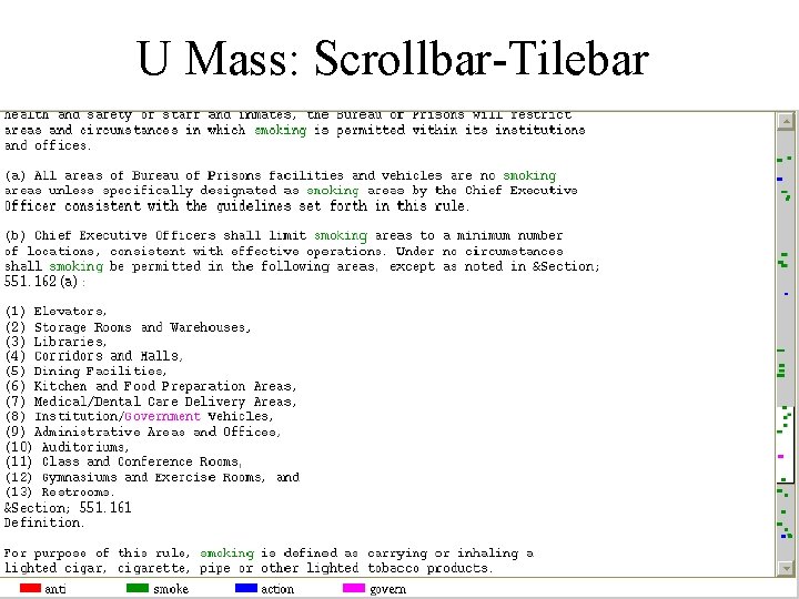 U Mass: Scrollbar-Tilebar 