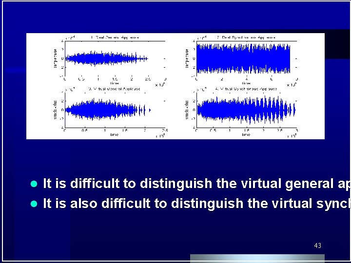 It is difficult to distinguish the virtual general ap l It is also difficult